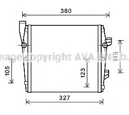 Радиатор, охлаждение двигателя AVA QUALITY COOLING PR2066