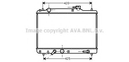 Радиатор, охлаждение двигателя AVA QUALITY COOLING SZ2052