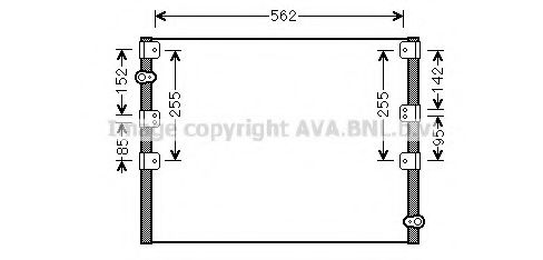 Конденсатор, кондиционер AVA QUALITY COOLING TO5278