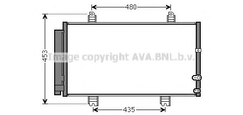Конденсатор, кондиционер AVA QUALITY COOLING TO5653D