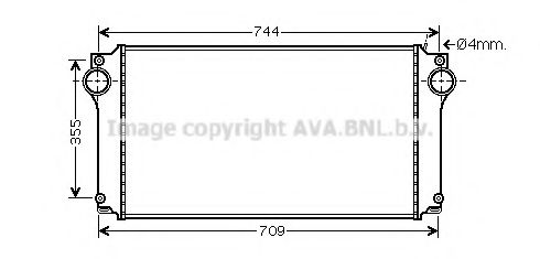 Интеркулер AVA QUALITY COOLING TOA4362