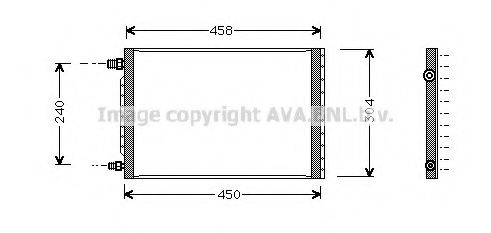 Конденсатор, кондиционер AVA QUALITY COOLING UV5007