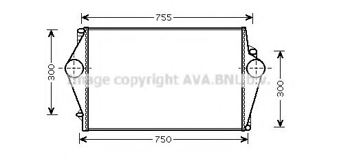 Интеркулер AVA QUALITY COOLING VOA4136