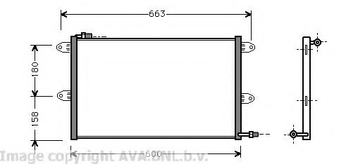 Конденсатор, кондиционер AVA QUALITY COOLING VW5144