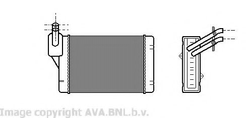 Теплообменник, отопление салона AVA QUALITY COOLING VW6069