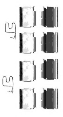 Комплектующие, колодки дискового тормоза MGA A208