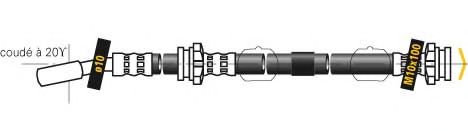Тормозной шланг MGA F5274