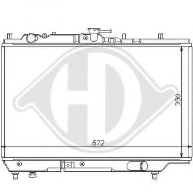 Радиатор, охлаждение двигателя DIEDERICHS 8120110