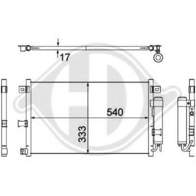 Конденсатор, кондиционер DIEDERICHS 8565200