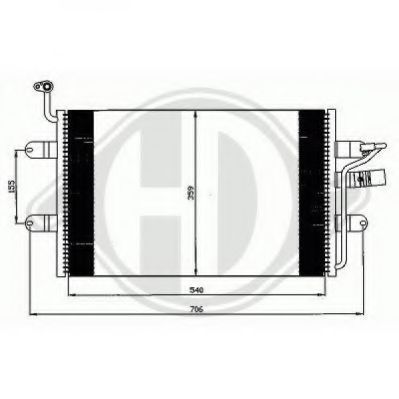 Конденсатор, кондиционер DIEDERICHS 8742400