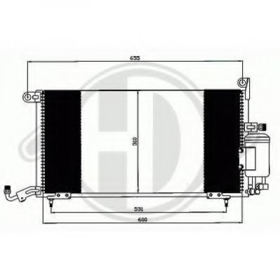 Конденсатор, кондиционер DIEDERICHS 8743005