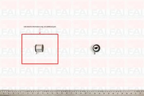 Натяжной ролик, ремень ГРМ FAI AutoParts T9267