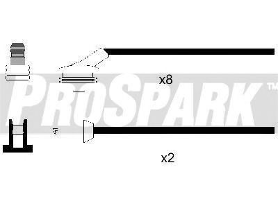 Комплект проводов зажигания STANDARD OES1109