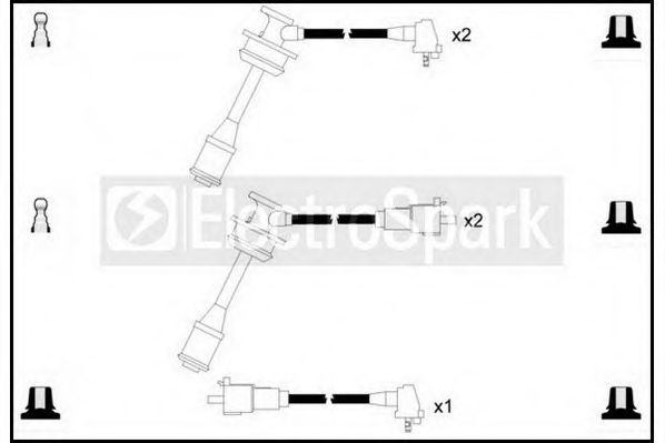 Комплект проводов зажигания STANDARD OEK262