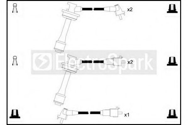 Комплект проводов зажигания STANDARD OEK396