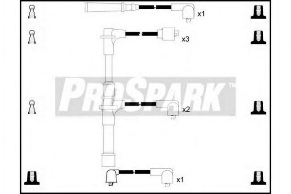 Комплект проводов зажигания STANDARD OES694