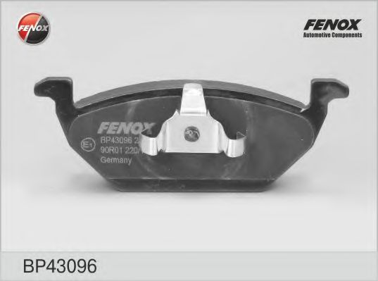 Комплект тормозных колодок, дисковый тормоз FENOX BP43096