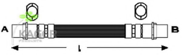Тормозной шланг KAGER 38-0082