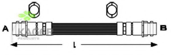 Тормозной шланг KAGER 38-0093