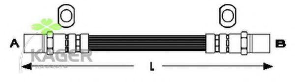 Тормозной шланг KAGER 380184