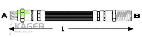 Тормозной шланг KAGER 380262