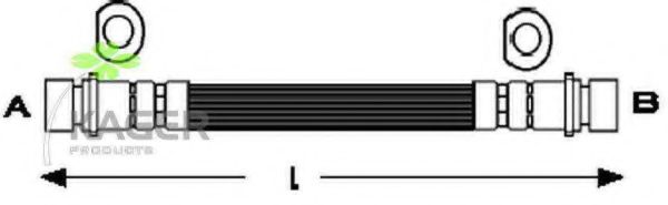 Тормозной шланг KAGER 38-0344