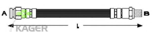 Тормозной шланг KAGER 38-0596