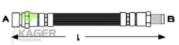 Тормозной шланг KAGER 38-0652