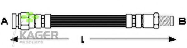 Тормозной шланг KAGER 38-0731