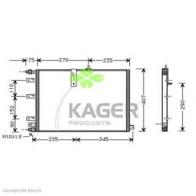 Конденсатор, кондиционер KAGER 94-5338