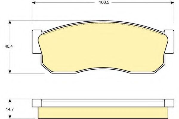 Комплект тормозных колодок, дисковый тормоз GIRLING 6109889