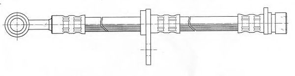 Тормозной шланг KAWE 511676