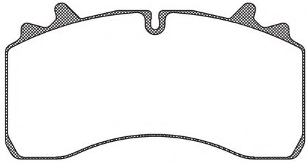 Комплект тормозных колодок, дисковый тормоз KAWE JCA1075.00
