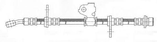 Тормозной шланг KAWE 511156