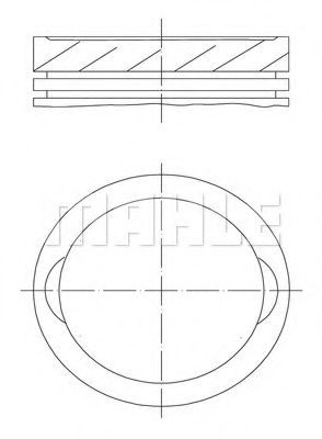 Поршень MAHLE ORIGINAL 0381300