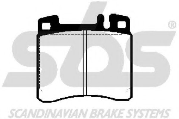 Комплект тормозных колодок, дисковый тормоз sbs 1501223324