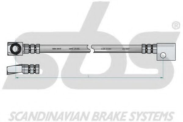 Тормозной шланг EURODEAL AUTOPARTS 60302