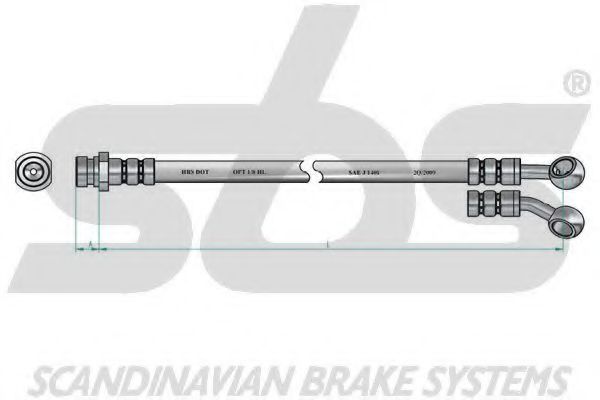 Тормозной шланг sbs 1330853513