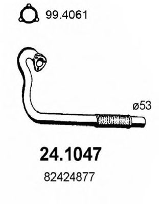 Труба выхлопного газа ASSO 24.1047