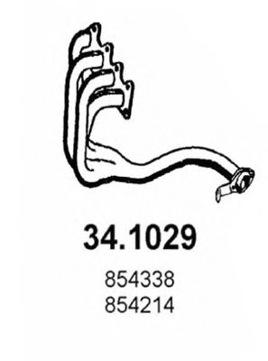 Труба выхлопного газа ASSO 34.1029