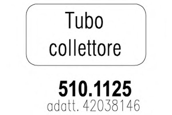 Труба выхлопного газа ASSO 5101125