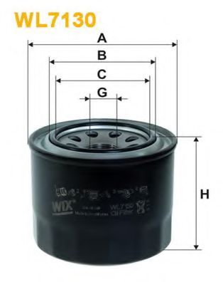 Масляный фильтр WIX FILTERS WL7130