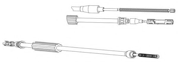 Трос, стояночная тормозная система CEF AU02173