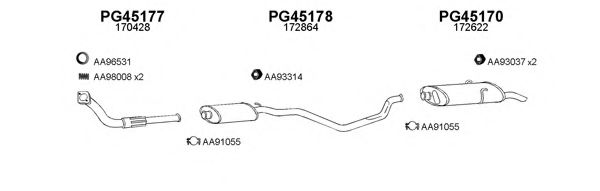 Система выпуска ОГ VENEPORTE 450116