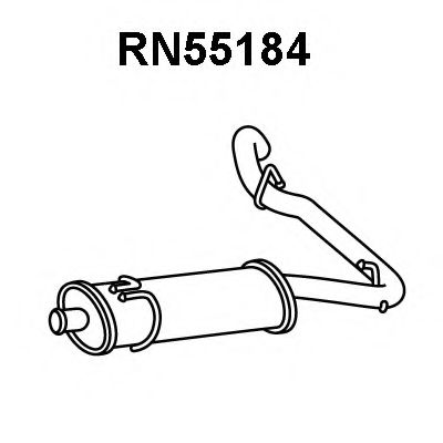 Глушитель выхлопных газов конечный VENEPORTE RN55184