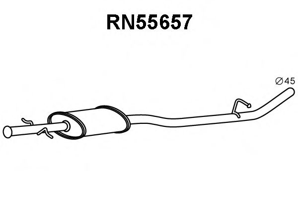 Предглушитель выхлопных газов VENEPORTE RN55657