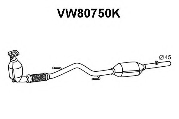Катализатор VENEPORTE VW80750K