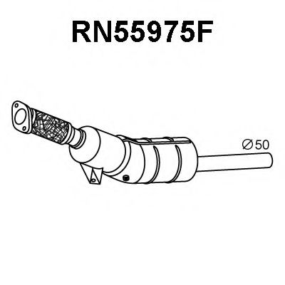 Сажевый / частичный фильтр, система выхлопа ОГ VENEPORTE RN55975F