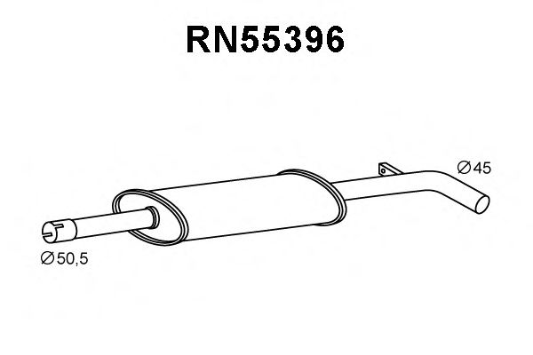 Предглушитель выхлопных газов VENEPORTE RN55396