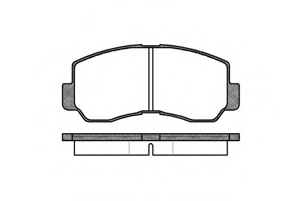 Комплект тормозных колодок, дисковый тормоз WOKING P1943.40